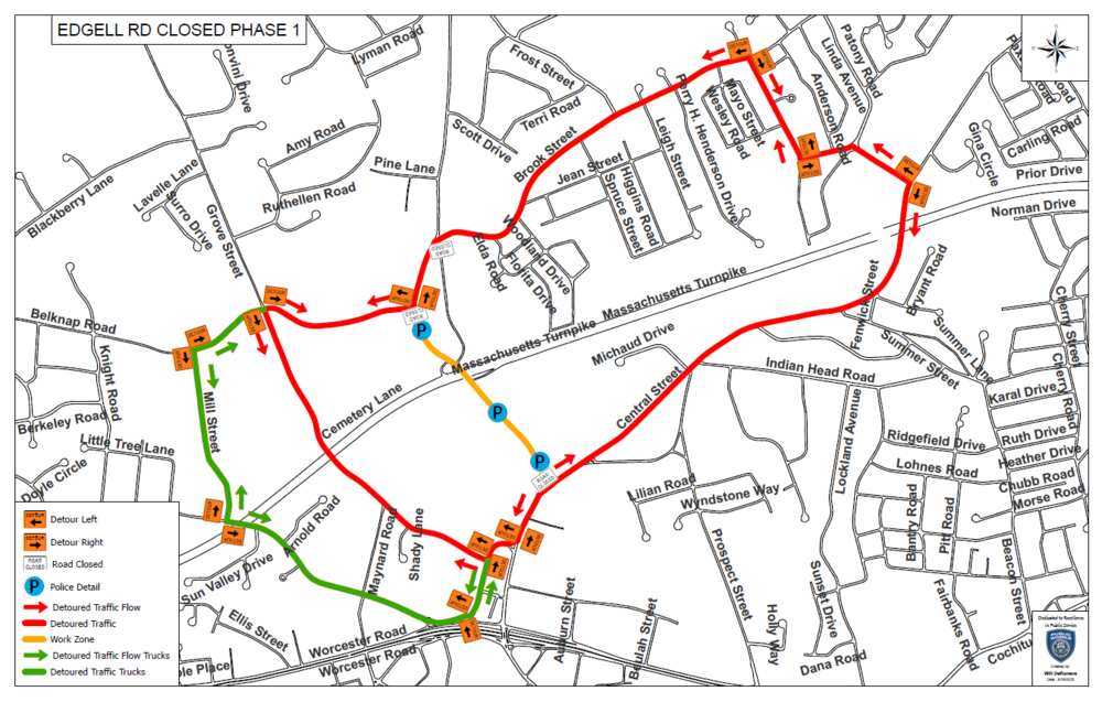 Map of detour
